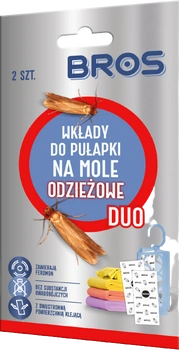 PUŁAPKA NA MOLE ODZIEŻ DUO 2 WKŁADY  BROS