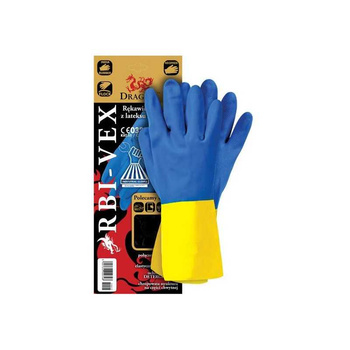 RĘKAWICE GUMOWE RBI-VEX R.10 NIEB.ZÓŁTE