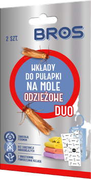 PUŁAPKA NA MOLE ODZIEŻ DUO 2 WKŁADY  BROS