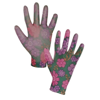 RĘKAWICE OCHRONNE LEIVA W KWIATKI ROZ. 8
