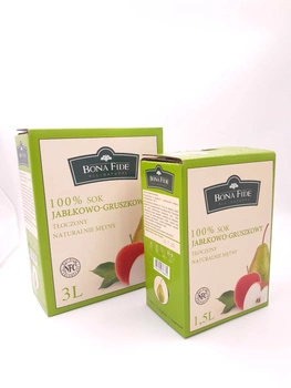 SOK JABŁKOWO-GRUSZKOWY- 100% 3L