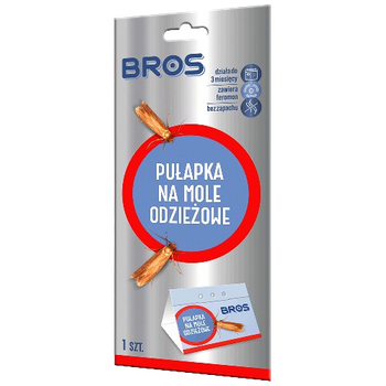 BROS PUŁAPKA FEROMONOWA NA MOLE ODZIEŻOWE