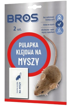 BROS PUŁAPKA KLEJOWA NA MYSZY 2SZT