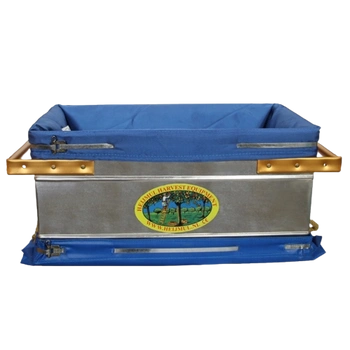 POJEMNIK HEJMUL METALOWY DO ZBIORU OWOCÓW  Z ZACZEPAMI 15kg