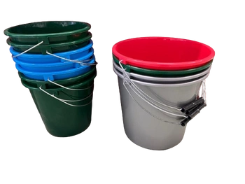 WIADRO DOMOWE Z MET. RĄCZKĄ + KORALIK 10l